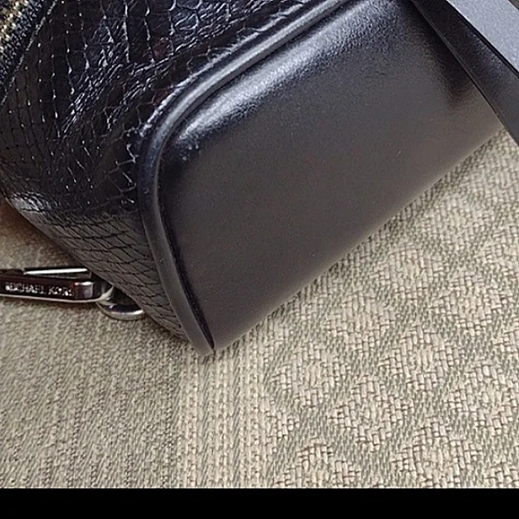 Michael Kors Mini Rhea Python Convertible Backpack - Picture 8 of 15